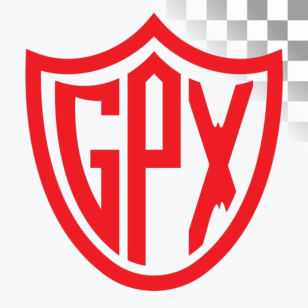 Diseño de logotipo de letra GPX