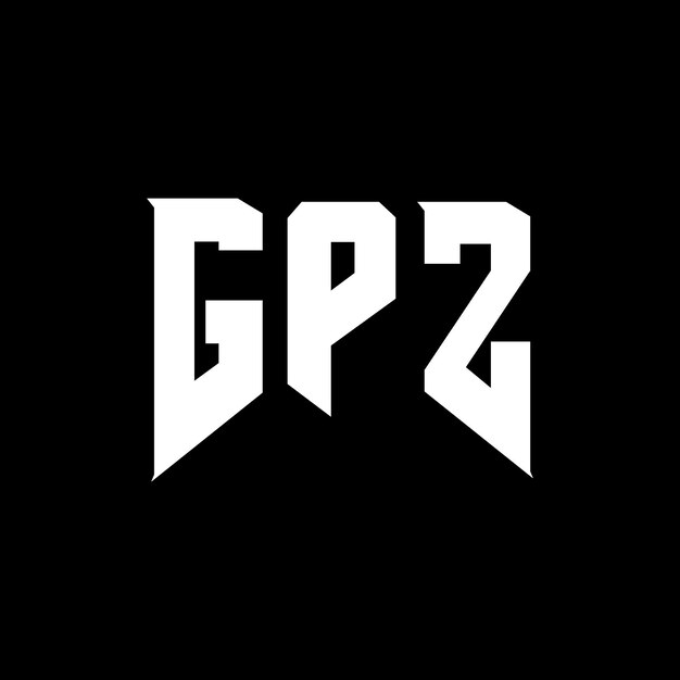 Diseño de logotipo de letra GPZ para una empresa de tecnología Diseño de Logotipo GPZ combinación de colores blanco y negro Diseño de diseño de logotipo GPZ vector GPZ icono GPZ alfabeto GPZ tipografía