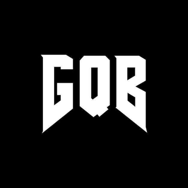 Diseño de logotipo de letra GQB para una empresa de tecnología Diseño del logotipo GQB combinación de colores blanco y negro Logotipo G QB vector Diseño GQB Icono GQB Alfabeto GQB Tipografía diseño del logotipo