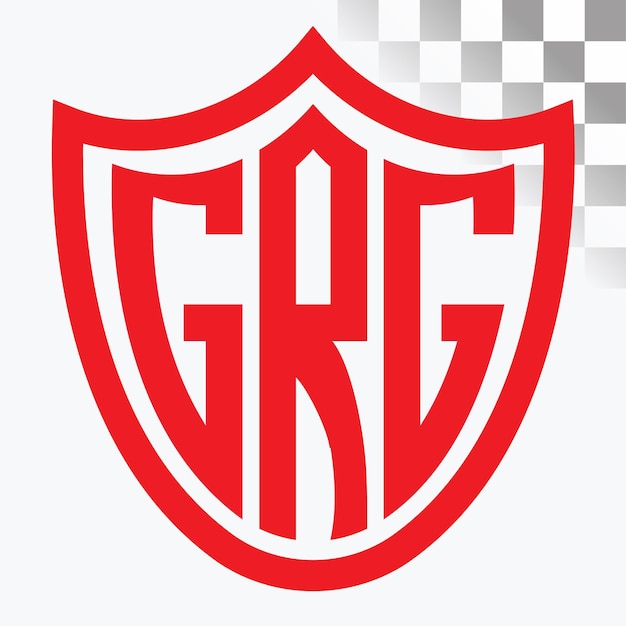 Diseño de logotipo de letra GRG