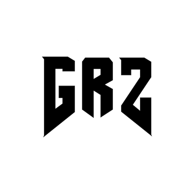 Diseño de logotipo de letra GRZ para una empresa de tecnología Diseño del logotipo GRZ combinación de colores blanco y negro Logotipo GRZ vector diseño GRZ icono alfabeto GRZ tipografía diseño del logotipo