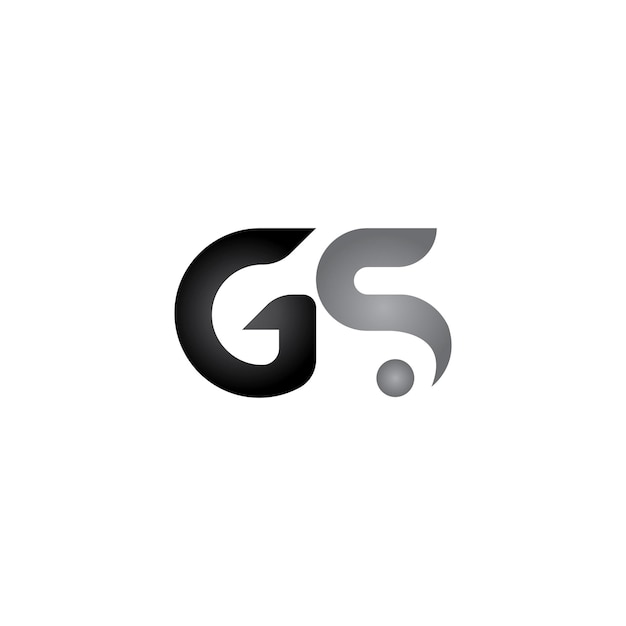 Diseño de logotipo de letra GS