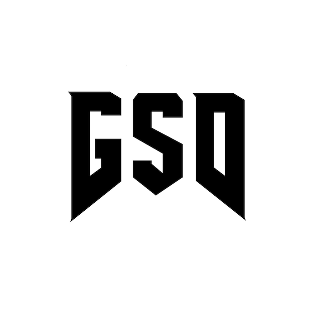 Diseño de logotipo de letra GSD para una empresa de tecnología Diseño del logotipo GSD Combinación de colores blanco y negro Logotipo GSD Vector Diseño GSD Icono GSD Alfabeto GSD Tipo de diseño de logotipo