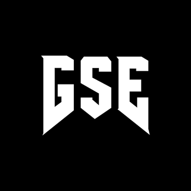 Diseño de logotipo de letra GSE para una empresa de tecnología Diseño del logotipo GSE combinación de colores blanco y negro Logotipo GSE vector diseño GSE icono GSE alfabeto GSE tipografía diseño del logotipo