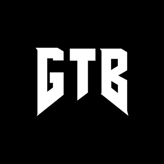 Diseño de logotipo de letra GTB para una empresa de tecnología Diseño del logotipo GTB combinación de colores blanco y negro Logotipo GTB Vector GTB Diseño del icono GTB Alfabeto GTB Tipografía diseño del logotipo