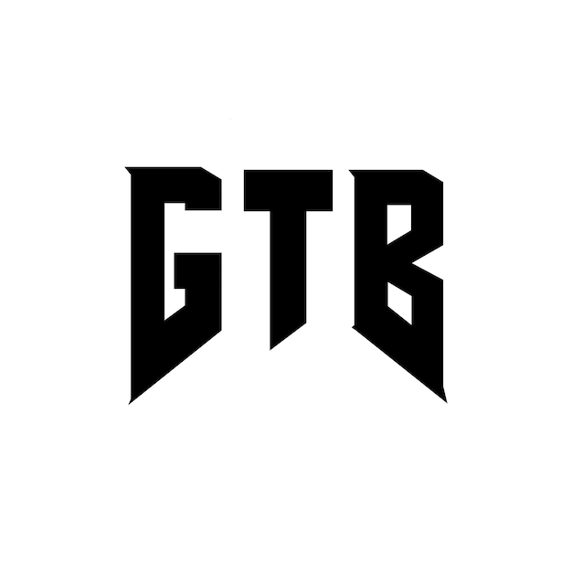 Diseño de logotipo de letra GTB para una empresa de tecnología Diseño del logotipo GTB combinación de colores blanco y negro Logotipo GTB Vector GTB Diseño del icono GTB Alfabeto GTB Tipografía diseño del logotipo