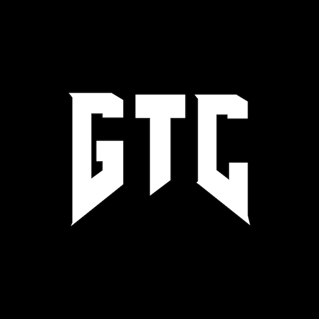 Diseño de logotipo de letra GTC para una empresa de tecnología Diseño de Logotipo GTC combinación de colores blanco y negro GTC logotipo GTC vector GTC diseño GTC icono GTC alfabeto GTC tipografía diseño de logotipo