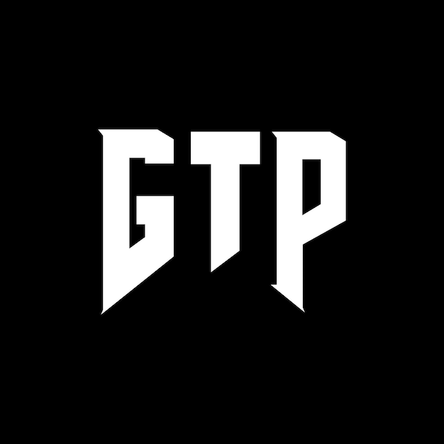 Diseño de logotipo de letra GTP para una empresa de tecnología Diseño del logotipo GTP combinación de colores blanco y negro Logotipo GTP vector GTP diseño Icono GTP alfabeto GTP tipografía diseño del logotipo