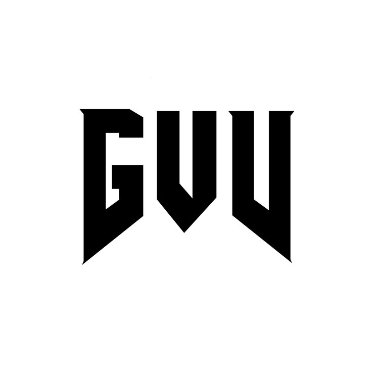Vector diseño de logotipo de letra gv para una empresa de tecnología diseño del logotipo gvv combinación de colores blanco y negro logotipo gv vector diseño gvv icono gvv alfabeto gvv tipografía diseño del logotipo