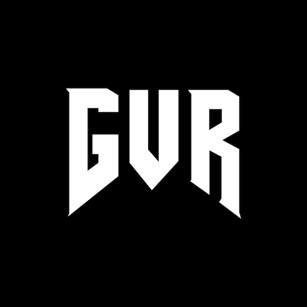 Diseño de logotipo de letra GVR para una empresa de tecnología GVR diseño de logotipo combinación de colores blanco y negro GVR logotipo GVR vector GVR diseño icono GVR alfabeto GVR tipografía diseño del logotipo