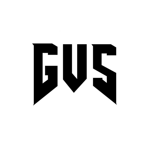 Diseño de logotipo de letra GVS para una empresa de tecnología Diseño del logotipo GVS combinación de colores blanco y negro Logotipo GVS vector GVS diseño Icono GVS alfabeto GVS tipografía Diseño del Logotipo