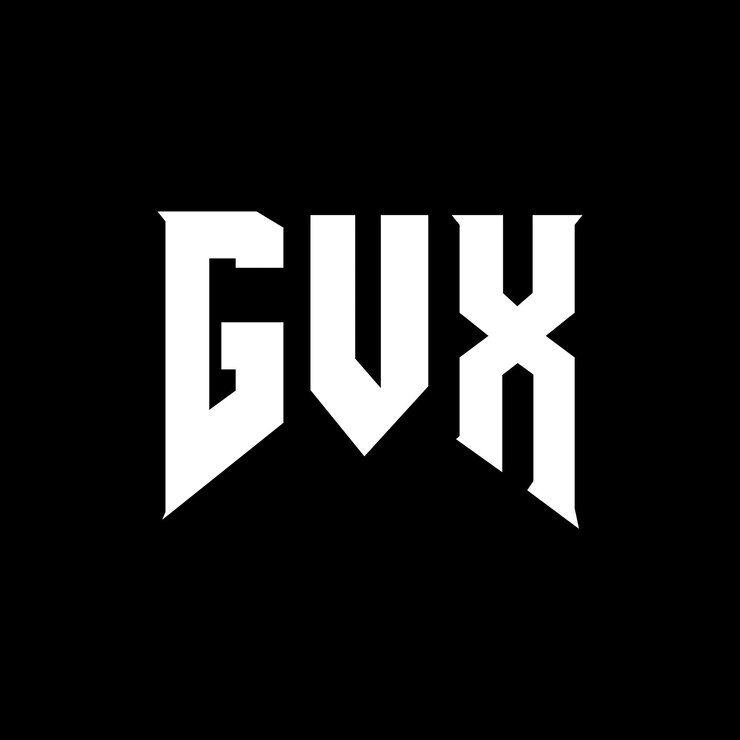 Vector diseño de logotipo de letra gvx para la compañía de tecnología diseño de logotipo gvx combinación de colores blanco y negro logotipo g vx vector diseño de g vx icono g vx alfabeto g vx tipografía diseño de logotipo