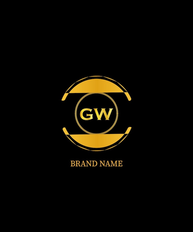 Vector el diseño del logotipo de la letra gw es único, atractivo, creativo, moderno, inicial, basado en la letra gw inicial, icono de logotipo.