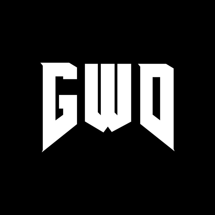 Vector diseño de logotipo de letra gwd para la compañía de tecnología gwd diseño de logotipo combinación de colores blanco y negro gwd logotipo gwd vector gwd diseño gwd icono gwd alfabeto gwd tipografía diseño del logotipo