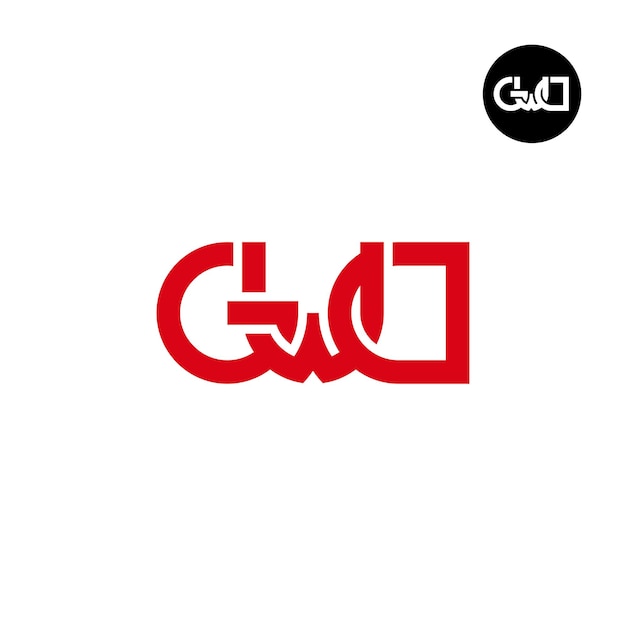 Diseño del logotipo de la letra GWD Monogram