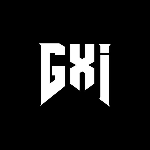 Diseño de logotipo de letra GXI para una empresa de tecnología Diseño de Logotipo GXI combinación de colores blanco y negro Logotipo G XI vector Diseño de GXI icono Alfabeto GXI diseño de logotipo tipografía GXI