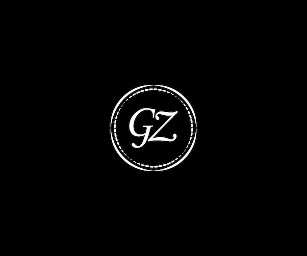 Vector diseño del logotipo de la letra gz