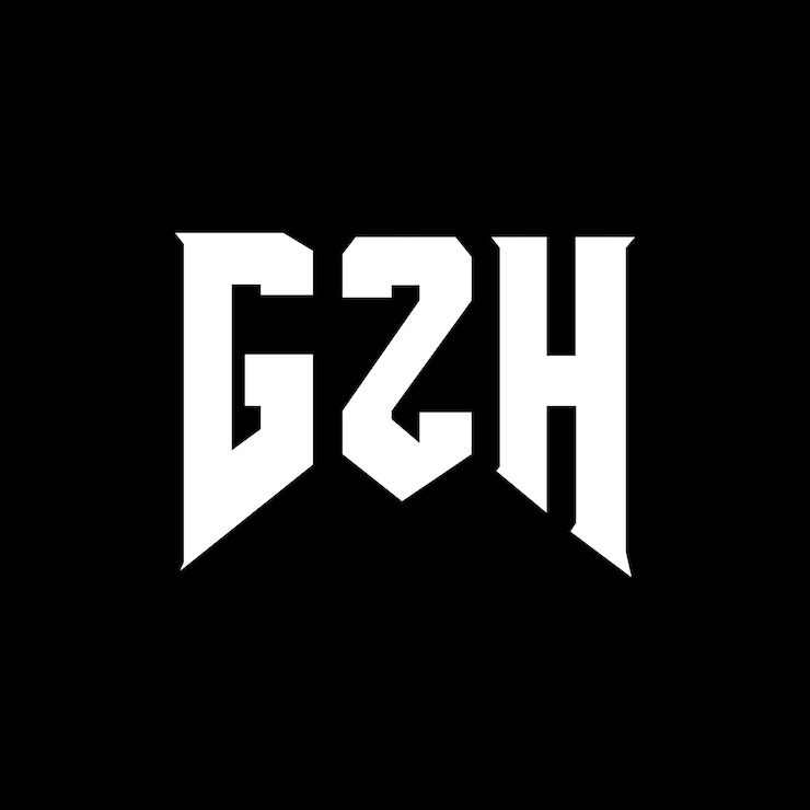 Vector diseño de logotipo de letra gzh para una empresa de tecnología diseño de logotipo gzh combinación de colores blanco y negro logotipo g zh vector diseño gzh icono gzh alfabeto gzh tipografía diseño del logotipo