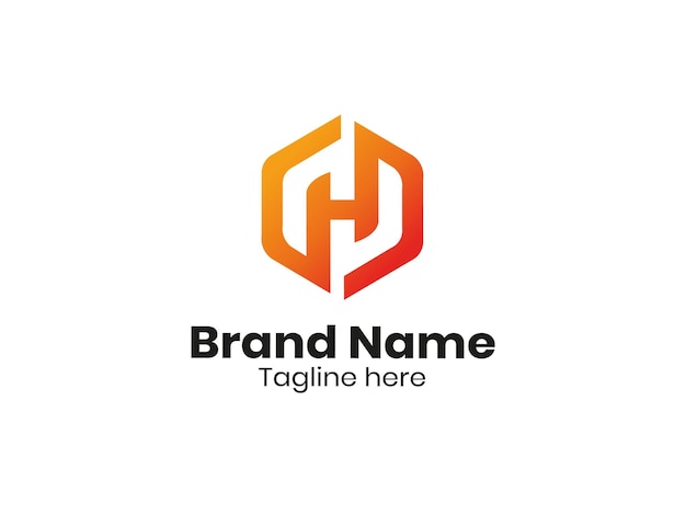 Diseño del logotipo de la letra H Diseño logominimal ilustrado Diseño de logotipo abstracto minimalista creativo
