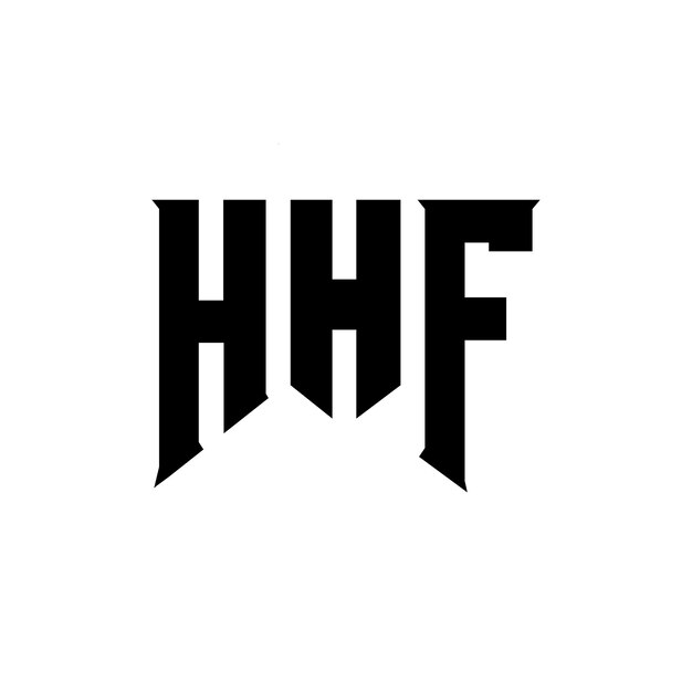 Diseño de logotipo de letra H para una empresa de tecnología Diseño del logotipo HHF combinación de colores blanco y negro Logotipo HHF vector Diseño HHF icono HHF alfabeto HHF tipografía Diseño del Logotipo