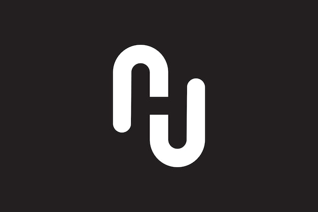 Diseño de logotipo de letra h mínima
