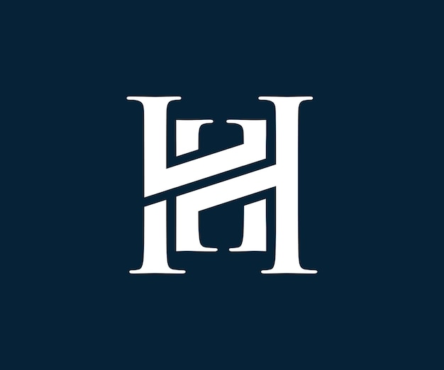Diseño del logotipo de la letra H