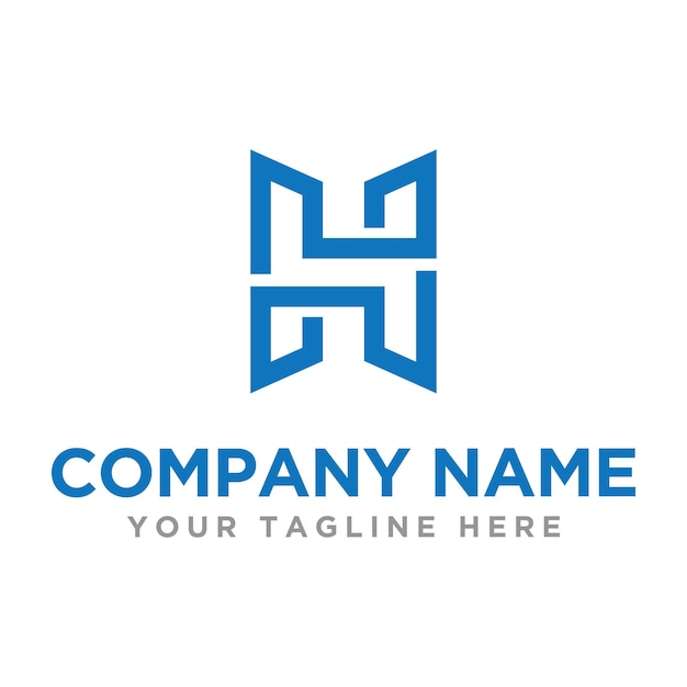 Diseño de logotipo letra h