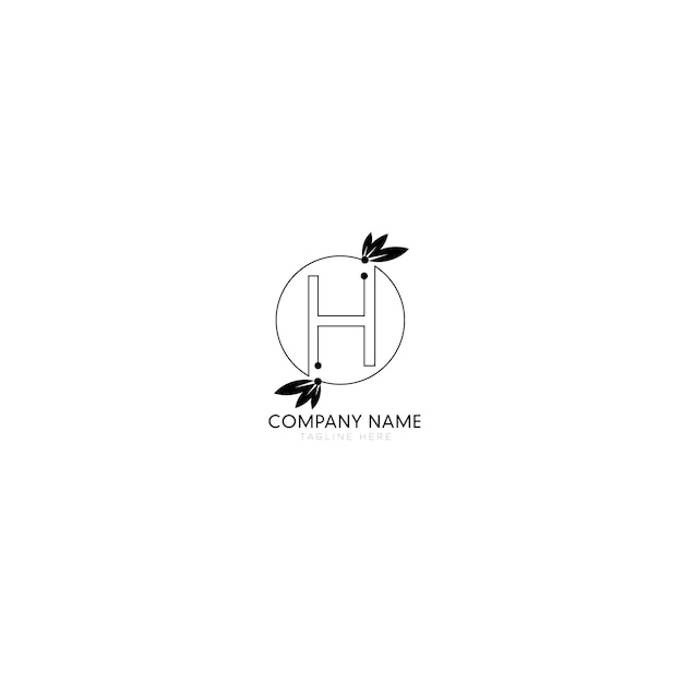 Diseño del logotipo de la letra H