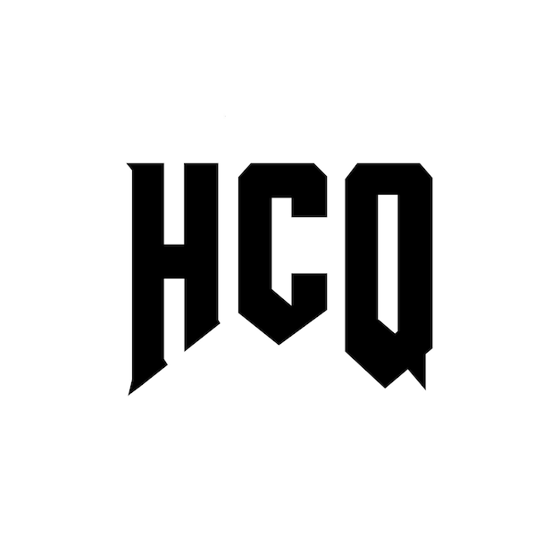 Diseño de logotipo de letra HCQ para una empresa de tecnología Diseño del logotipo HCQ combinación de colores blanco y negro Logotipo HCQ vector diseño HCQ icono HCQ alfabeto HCQ tipografía diseño del logotipo