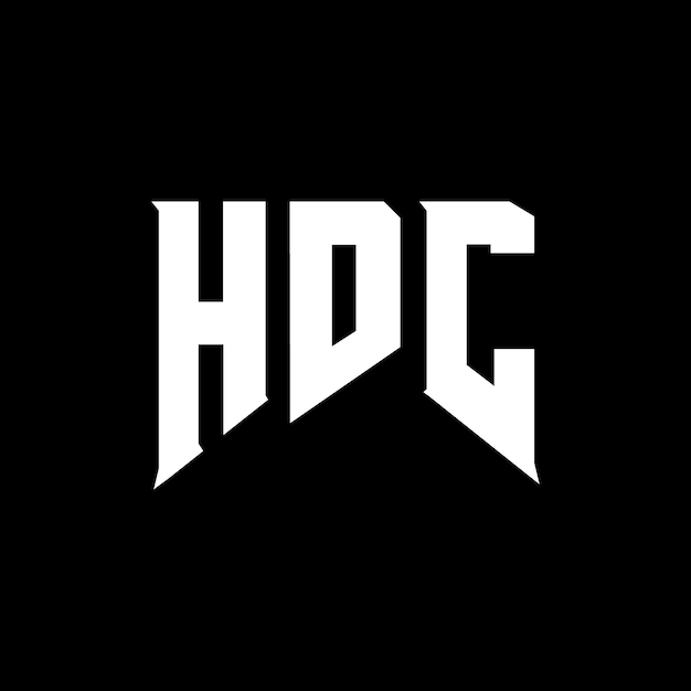 Diseño de logotipo de letra HDC para una empresa de tecnología Diseño del logotipo HDC combinación de colores blanco y negro Logotipo HDC vector diseño HDC icono alfabeto HDC tipografía diseño del logotipo