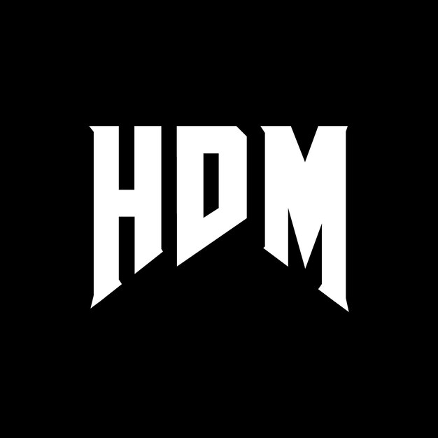 Diseño de logotipo de letra HDM para una empresa de tecnología Diseño del logotipo HDM combinación de colores blanco y negro Logotipo HDM vector diseño HDM icono alfabeto HDM tipografía diseño del logotipo