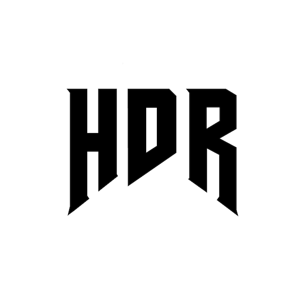 Diseño de logotipo de letra HER para una empresa de tecnología Diseño de Logotipo HER combinación de colores blanco y negro Logotipo HER Vector HER Diseño HER Icono HER Alfabeto HER Tipografía Diseño del logotipo