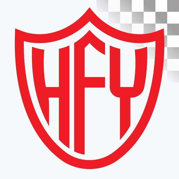 Diseño del logotipo de la letra HFY