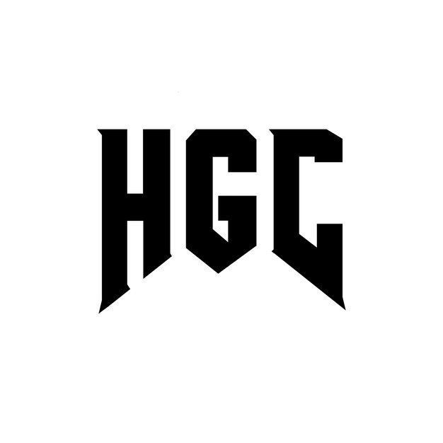 Diseño de logotipo de letra HGC para una empresa de tecnología Diseño del logotipo HGC combinación de colores blanco y negro Logotipo HGC vector diseño HGC icono HGC alfabeto HGC tipografía diseño del logotipo