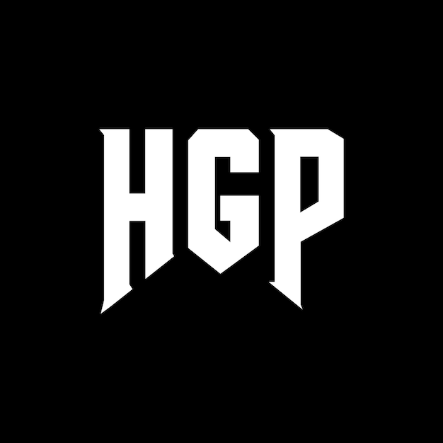 Diseño de logotipo de letra HGP para una empresa de tecnología Diseño del logotipo HGP combinación de colores blanco y negro Logotipo HGP vector diseño HGP icono HGP alfabeto HGP tipografía diseño del logotipo