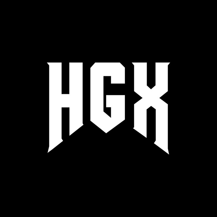 Vector diseño de logotipo de letra hgx para una empresa de tecnología diseño del logotipo hgx combinación de colores blanco y negro logo hgx vector hgx diseño icono hgx alfabeto hgx tipografía diseño del logotipo