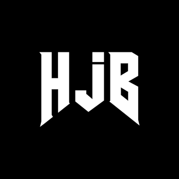 Diseño de logotipo de letra HJB para una empresa de tecnología Diseño del logotipo HJB combinación de colores blanco y negro Diseño del logó HJB Vector HJB Diseño del icono HJB Alfabeto HJB Tipografía del logotipo Diseño