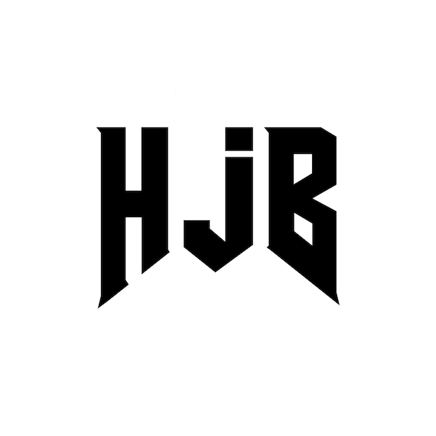 Diseño de logotipo de letra HJB para una empresa de tecnología Diseño del logotipo HJB combinación de colores blanco y negro Diseño del logó HJB Vector HJB Diseño del icono HJB Alfabeto HJB Tipografía del logotipo Diseño