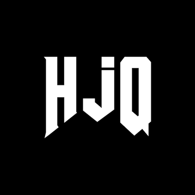 Diseño de logotipo de letra HJQ para una empresa de tecnología Diseño del logotipo HJQ combinación de colores blanco y negro Logotipo HJ Q vector diseño HJQ icono HJQ alfabeto HJQ tipografía diseño del logotipo