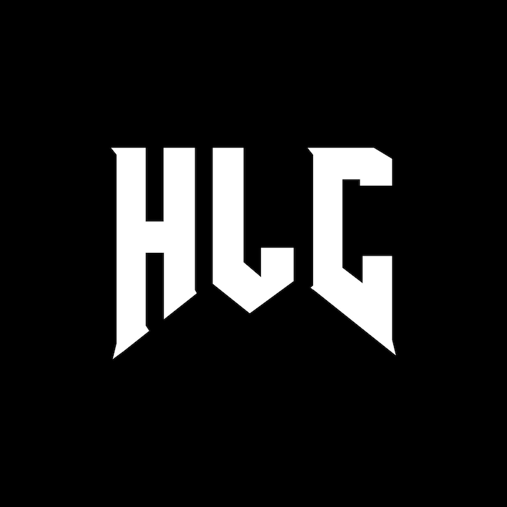 Vector diseño de logotipo de letra hlc para una empresa de tecnología diseño del logotipo hlc combinación de colores blanco y negro logotipo hlc vector diseño hlc icono hlc alfabeto hlc tipografía diseño del logotipo