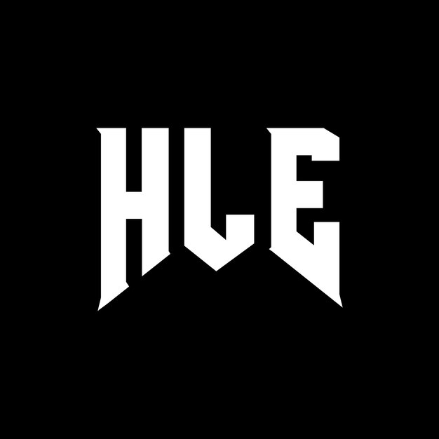 Diseño de logotipo de letra HLE para una empresa de tecnología Diseño del logotipo HLE combinación de colores blanco y negro Logotipo HLE vector diseño HLE icono HLE alfabeto HLE tipografía diseño del logotipo