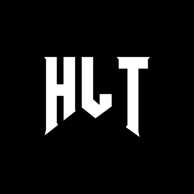 Diseño de logotipo de letra HLT para la empresa de tecnología Diseño de Logotipo HLT combinación de colores blanco y negro Logotipo HLL Vector Diseño de HLT Icono HLT Alfabeto HLT Tipo de diseño de logotipo