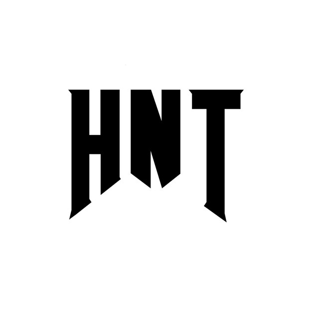 Diseño de logotipo de letra HNT para una empresa de tecnología Diseño del logotipo HNT combinación de colores blanco y negro Logotipo HNT vector diseño HNT icono HNT alfabeto HNT tipografía diseño del logotipo
