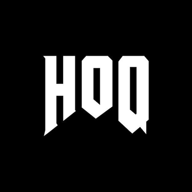 Diseño de logotipo de letra HOQ para una empresa de tecnología Diseño del logotipo HOQ combinación de colores blanco y negro Logotipo HOQ vector diseño HOQ icono HOQ alfabeto HOQ tipografía diseño del logotipo
