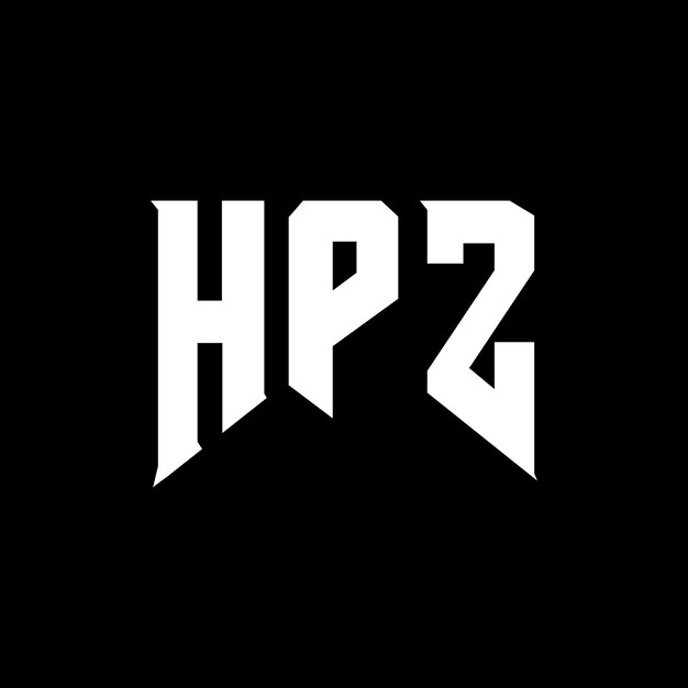 Diseño de logotipo de letra HPZ para la compañía de tecnología Diseño del logotipo HPZ combinación de colores blanco y negro Logotipo HPZ vector Diseño del icono HPZ Alfabeto HPZ tipografía Diseño del Logotipo