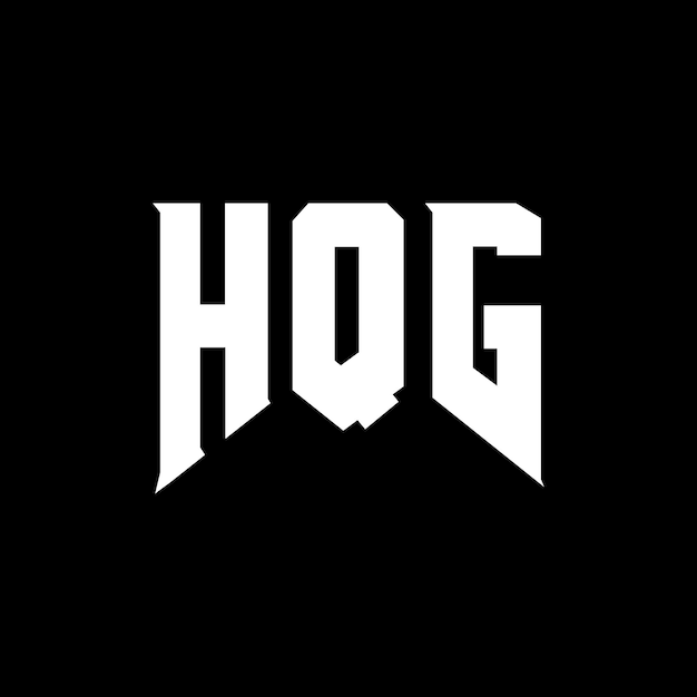 Diseño de logotipo de letra HQG para una empresa de tecnología Diseño del logotipo HQG combinación de colores blanco y negro Logotipo HQ G Vector Diseño HQG Icono HQG Alfabeto Diseño del logotype HQG