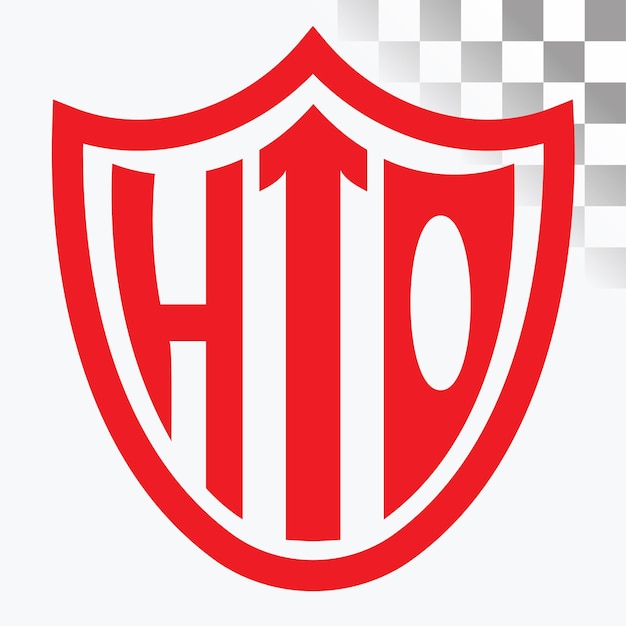 Diseño de logotipo de letra HTO