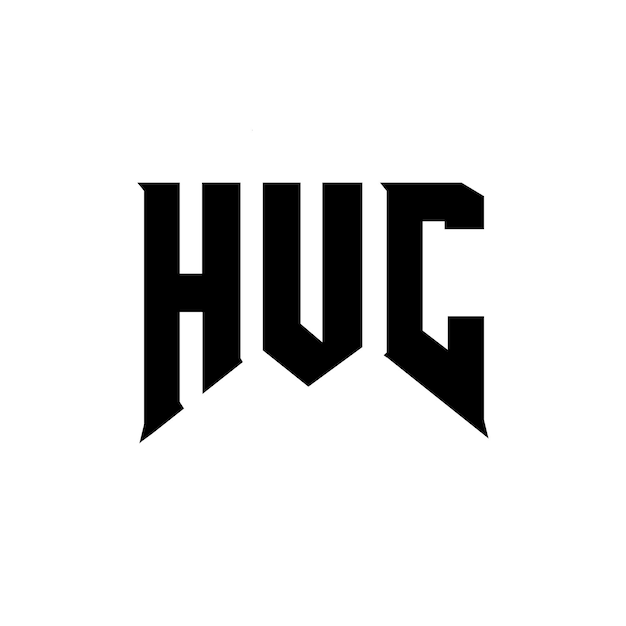 Diseño de logotipo de letra HUC para una empresa de tecnología Diseño de diseño de logotipo HUC combinación de colores blanco y negro Logotipo HUC vector diseño HUC icono HUC alfabeto HUC tipografía diseño del logotipo