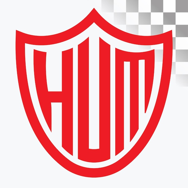 Diseño del logotipo de la letra HUM