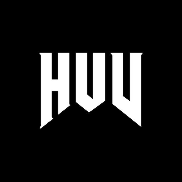 Diseño de logotipo de letra HVV para una empresa de tecnología Diseño del logotipo HVV combinación de colores blanco y negro Logotipo HVV vector diseño HVV icono HVV alfabeto diseño del logotipo tipografía HVV